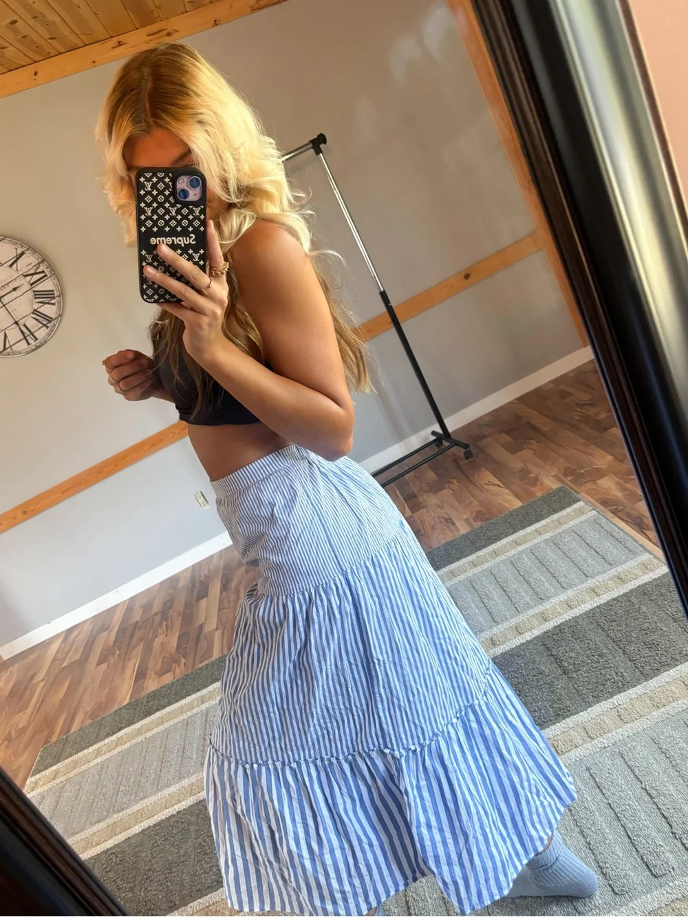 J. Crew Tiered Ruffle Maxi Skirt